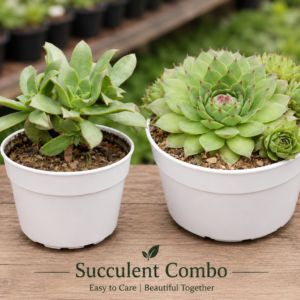 aeonium haworthii (bare rooted) + laxmi kamal combo