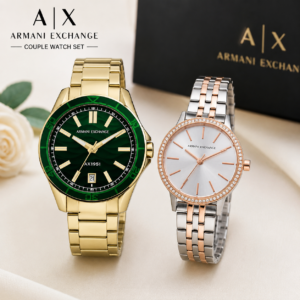 watches armani exchange couple watch combo set – ax1951 & ax5542